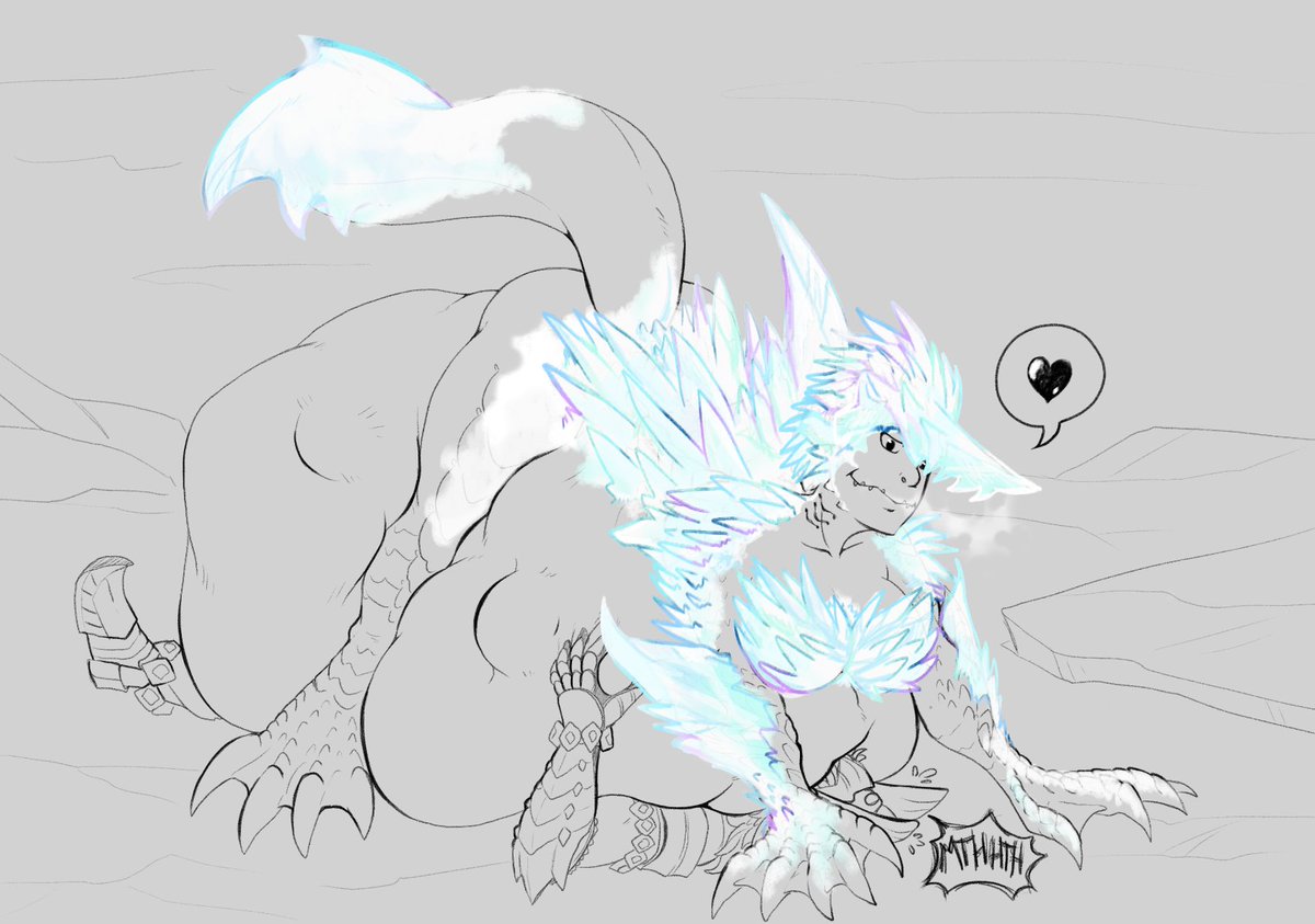 OnaYowl's tweet photo. Game got me hella distracted so have some older MH pics I've done https://t.co/8bTK9rs88Z