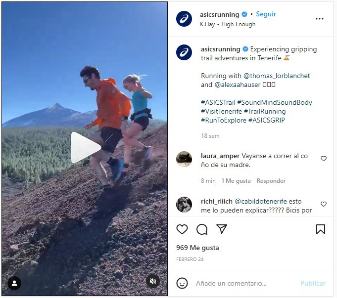 ECANEcoturismo's tweet photo. ¡Así no! ASICS pasa por encima de las normas y no respeta los espacios naturales protegidos de Tenerife:
Sin límite, sin ética, sin vergüenza. Cero turismo así. Boicot a ASICS. No compres productos de la marca.
#boicotASICS #NOcompremosASICS #asicsFUERA #RespetaCanarias https://t.co/Sx82aRtm4z
