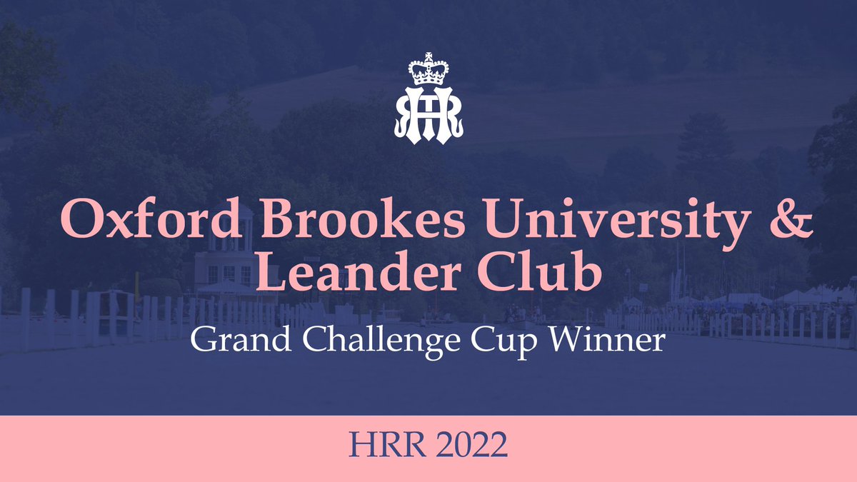 HenleyRegatta's tweet photo. Congratulations to @OBUBC &amp; @Leander_Club on winning the Grand Challenge Cup Final! #HRR22 https://t.co/yvByHOSUEJ