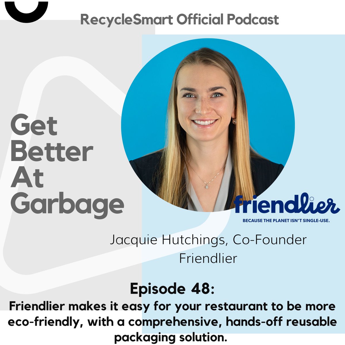 RecycleSmart (@wastewatchers) on Twitter photo In Episode 48 of the Get Better at Garbage Podcast we catch up with Jacquie Hutchings, Co-Founder of <a href="/be_friendlier/">Friendlier</a> a sustainable packaging solution working to transition the world from single-use to reuse! Listen to episode 48 here: bit.ly/3QXtRI4 #podcast #canada In Episode 48 of the Get Better at Garbage Podcast we catch up with Jacquie Hutchings, Co-Founder of <a href="/be_friendlier/">Friendlier</a> a sustainable packaging solution working to transition the world from single-use to reuse! Listen to episode 48 here: bit.ly/3QXtRI4 #podcast #canada