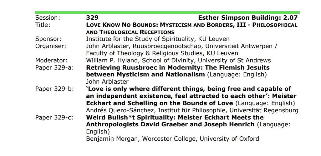 MysticalTheologyNet (@mystictheology) on Twitter photo Looking for medieval mysticism at #IMC2022 ? Check out our series of panels + an evening roundtable all day Monday (and keep an eye out for mystical panels from <a href="/mle_network/">M&LE_Network</a> as well!) Looking forward to seeing many of you no longer through a glass darkly, but now face to face! Looking for medieval mysticism at #IMC2022 ? Check out our series of panels + an evening roundtable all day Monday (and keep an eye out for mystical panels from <a href="/mle_network/">M&LE_Network</a> as well!) Looking forward to seeing many of you no longer through a glass darkly, but now face to face!