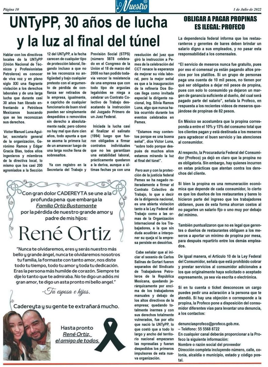 Nuestra historia se cuenta sola…

La #UNTyPP siempre en la defensa de nuestros derechos humanos y laborales.
#HastaLaVictoriaSiempre