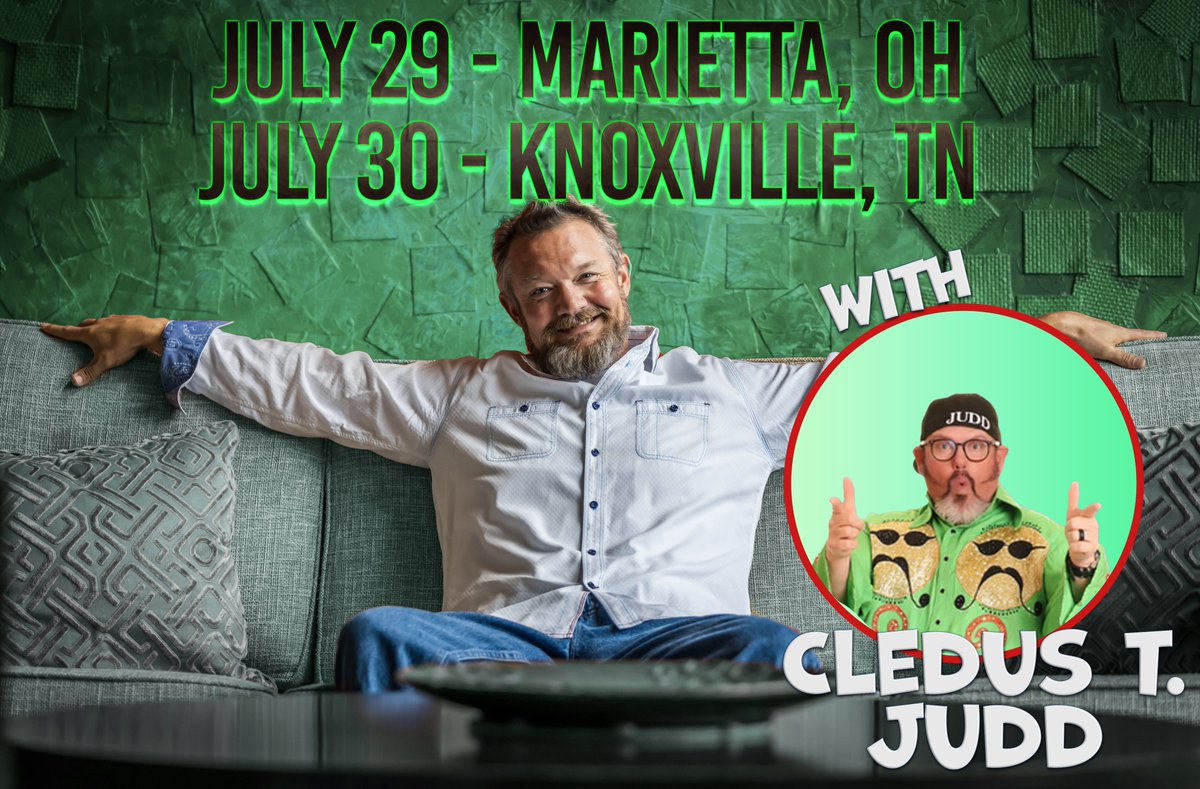 Ohio and Tennessee! You're up! Coming to see ya with @cledustjudd! We'll be at the @theadelphia and @cottoneyedjoetn thanks to @MadHatterShows. Tix at renocolliercomedy.com