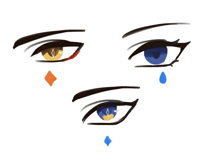 「diamond-shaped pupils」 illustration images(Latest｜RT&Fav:50)