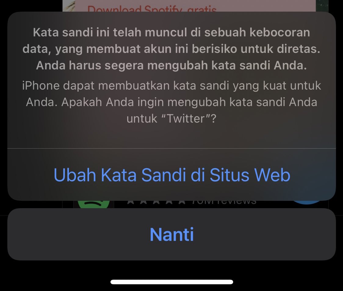 CHACAACUIT's tweet photo. Password dari taun 2012 ngga pernah ganti, sekarang waktunya ganti semua password. https://t.co/VSjqDQdQ97