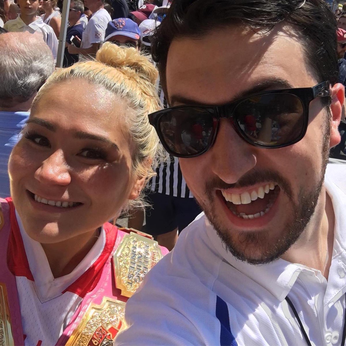 FBTSpod's tweet image. Two Champions enter… One will leave… A unification title bout for the ages!

Who you got in @cardboardshell v. @OMGitsMIKI?
🌭 🗽 🌭