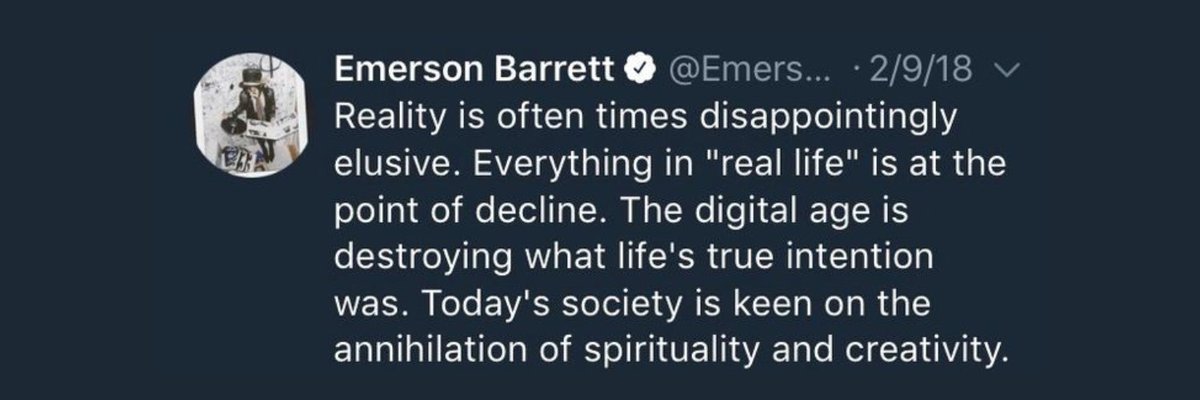EmOnceSaid's tweet image. Emerson Barrett once said: