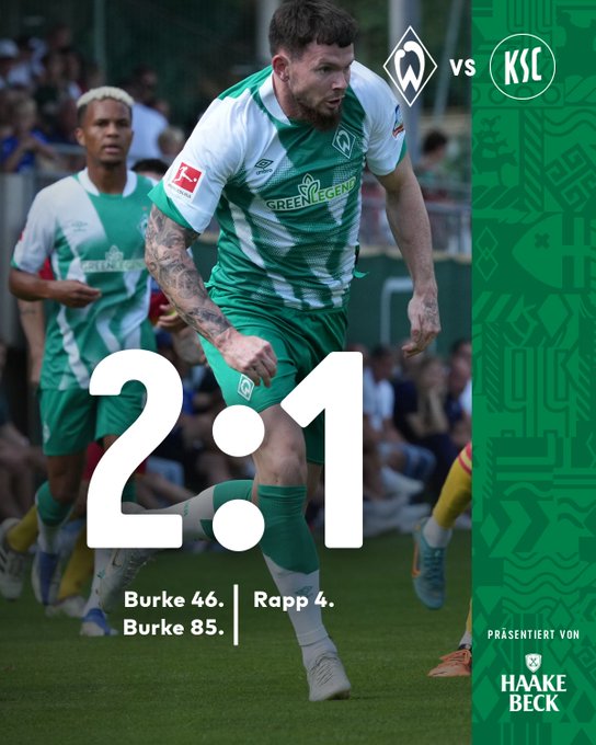 Neuzugang Burke schießt Werder mit Doppelpack zum Sieg | SV