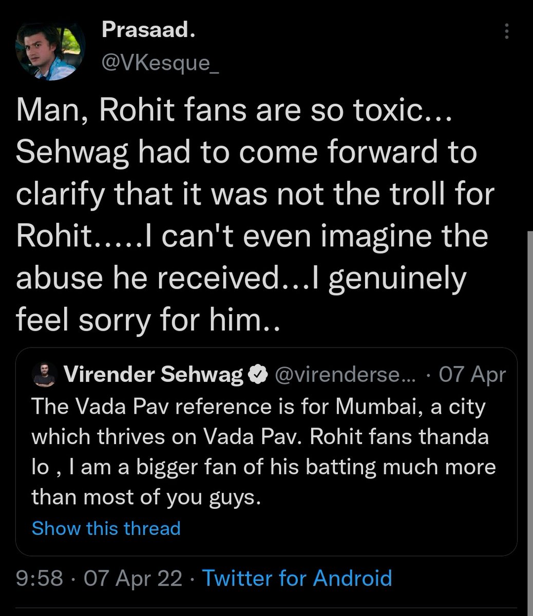 HonestKohliFan's tweet photo. Let's laugh at this madherch0d 🤣🤣🤣 https://t.co/3SoX0nTM9I