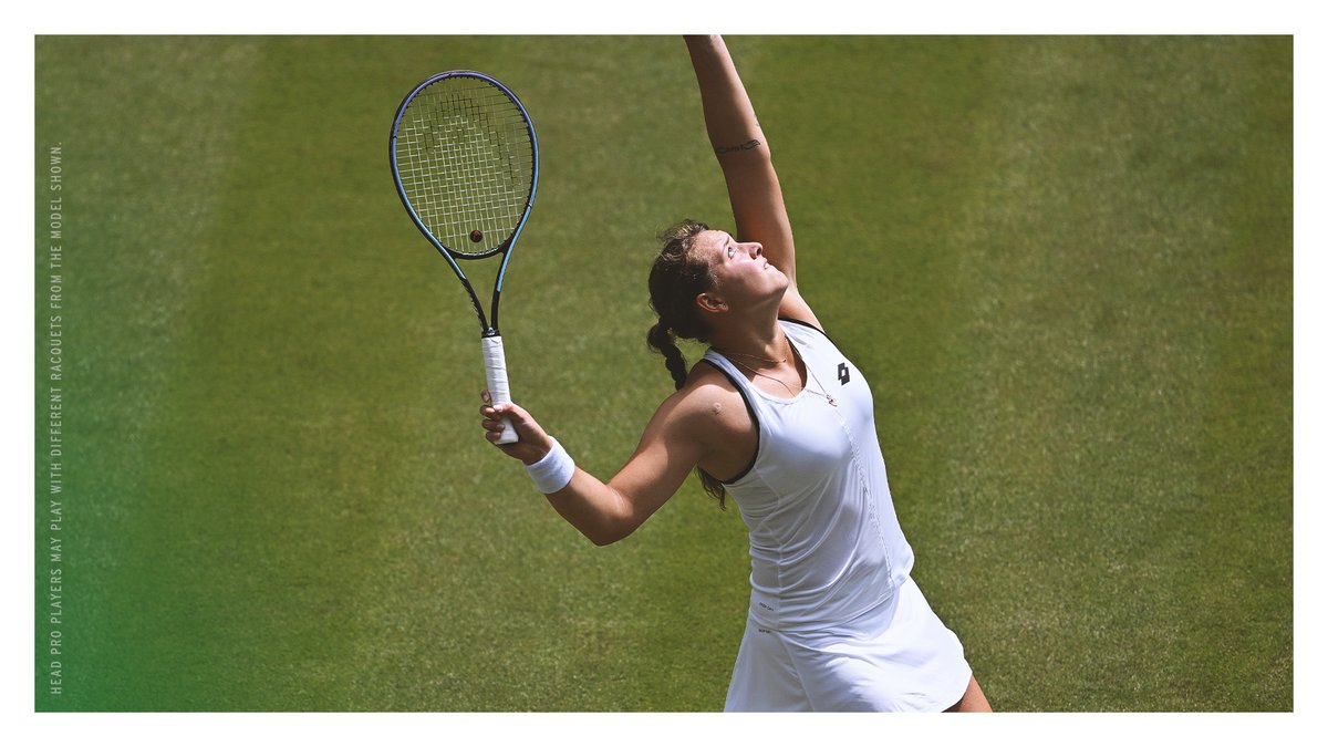 Today's specialty: serve plus one.👩‍🍳 @Juleniemeier #TeamHEAD #Wimbledon #Quarterfinalist #Debut