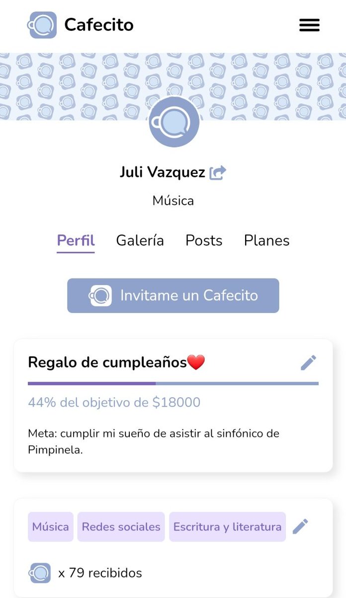 ¡¡Casi logramos la mitad del objetivo!!😱❤
Dale que llegamos💪🏻
Link: cafecito.app/serescritorahoy