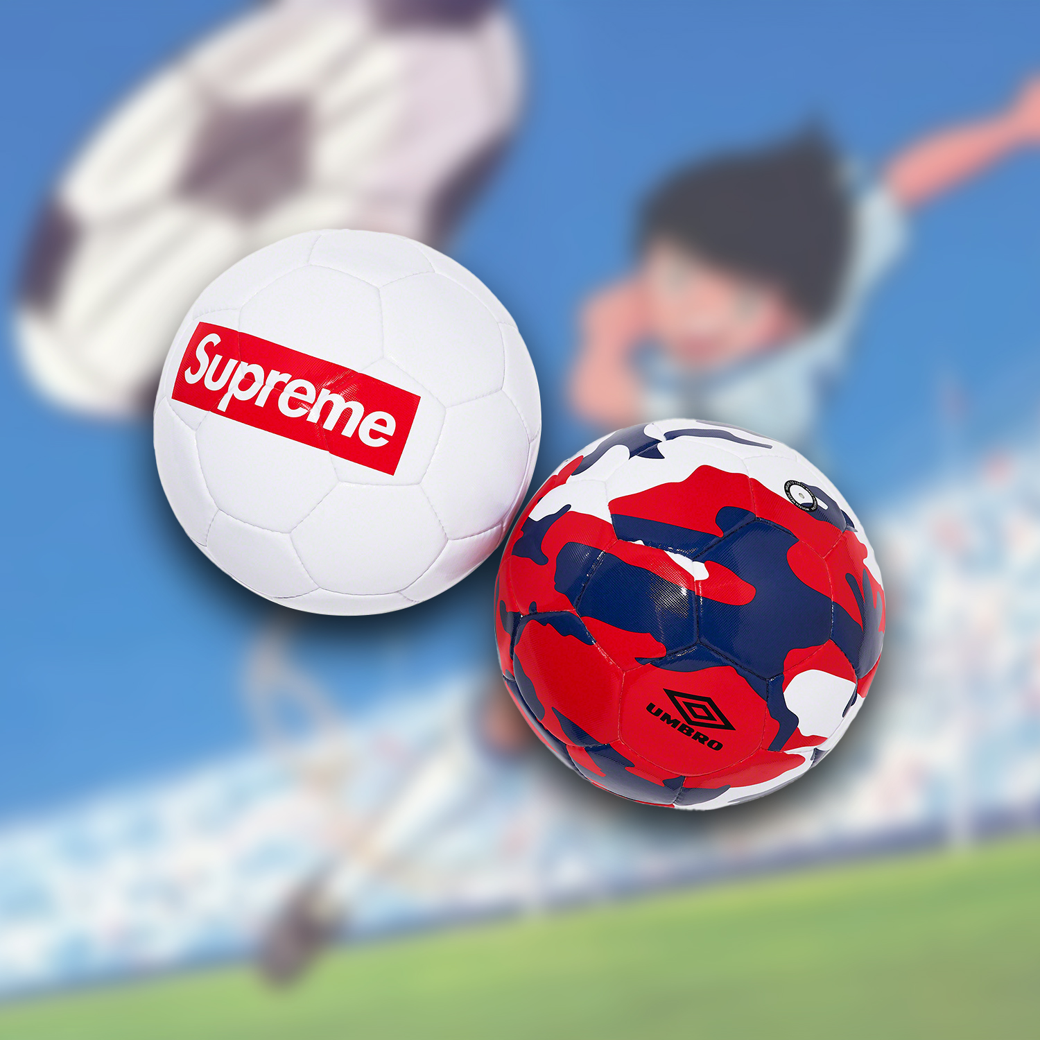 Supreme Umbro Soccer Ball Red Camo