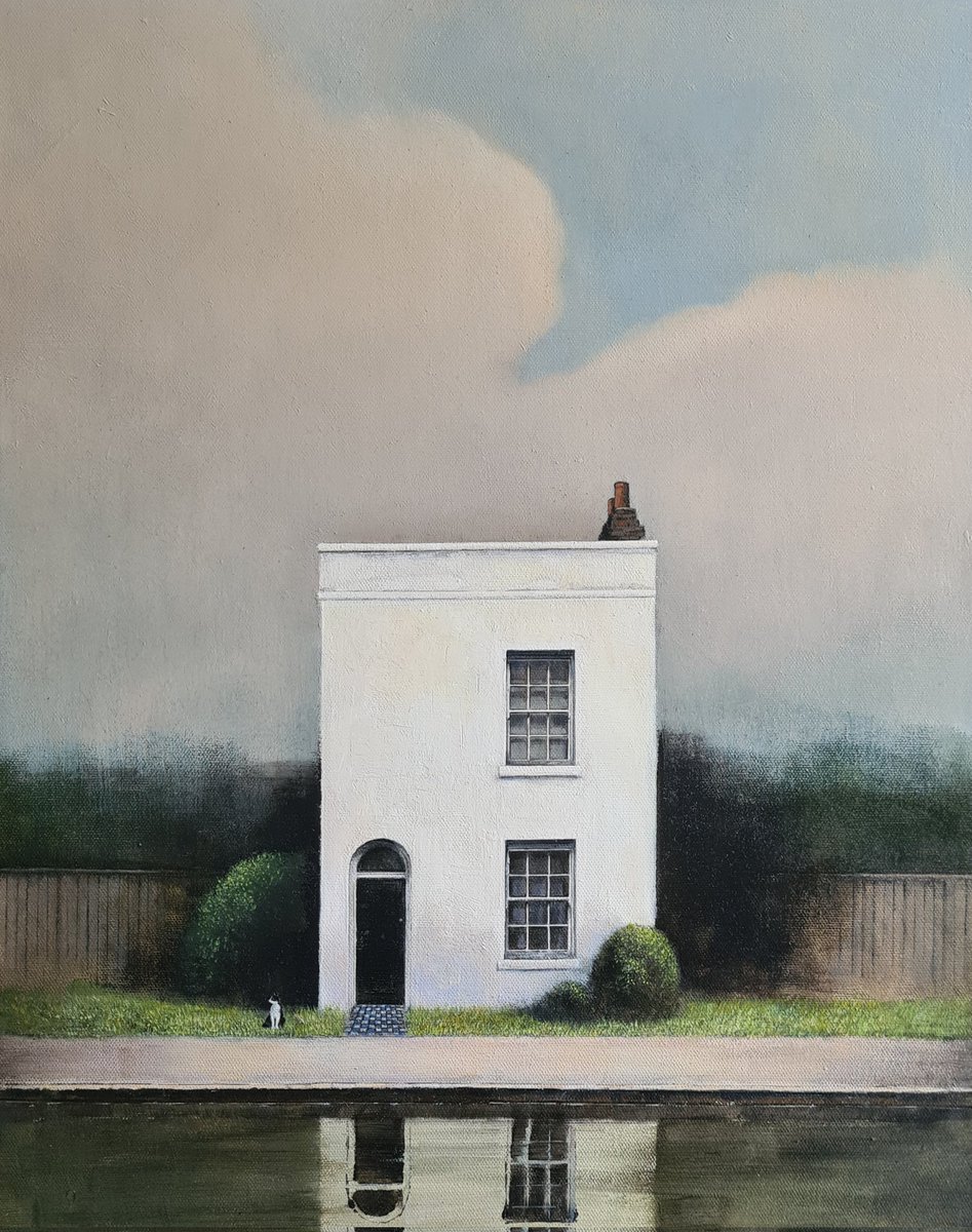 The Lock Keeper's House Oil on Canvas 54x44cm