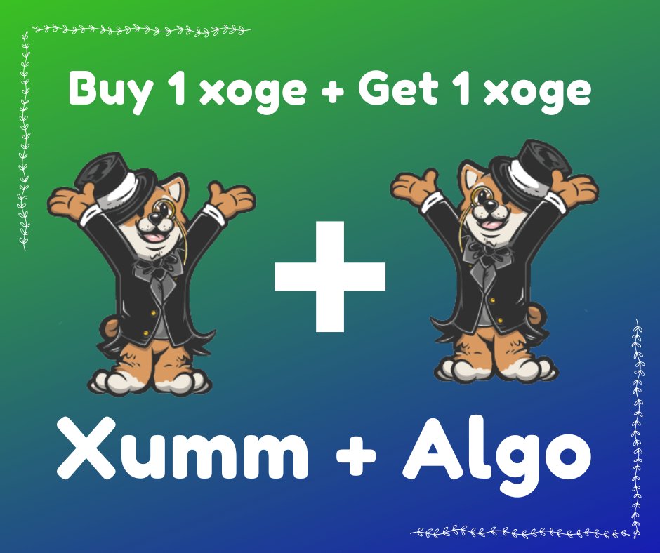 WanderJobe's tweet image. #Xoge on xrpl on &amp;amp; xoge on algorand?
I don&apos;t know if you even want to miss it
🤭

FREE XOGE 
FREE XOGE 
FREE XOGE 
FREE XOGE 
FREE XOGE 
FREE XOGE
FREE XOGE

xogehome.com