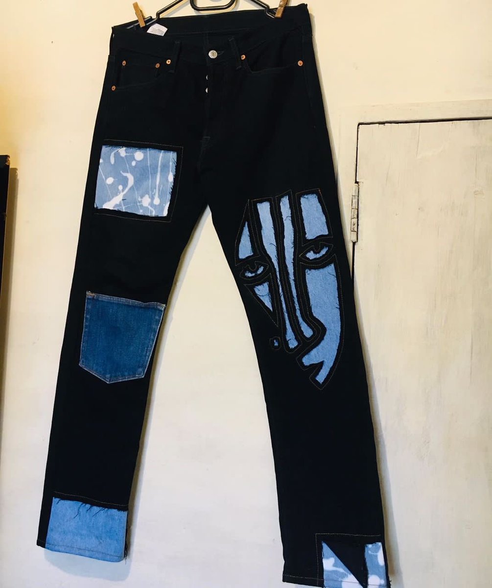 TinoMufud's tweet image. Lil bro @Richardmoyo18 makes these really cool jeans. Kindly retweet his next customer might be on your TL. 🔥🔥