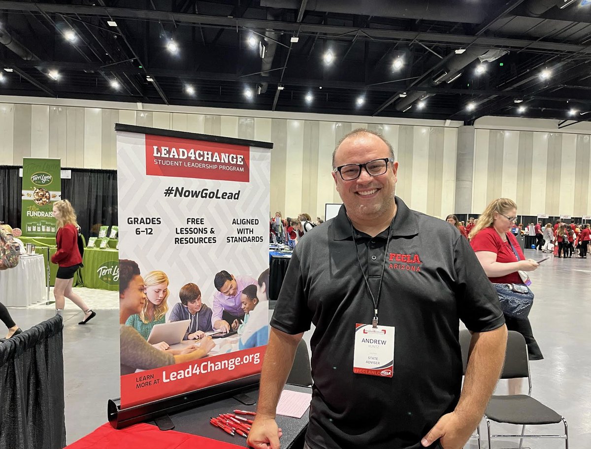 Congratulations to Andy Kuntz, Lead4Change State Adviser of the year for <a href="/NationalFCCLA/">National FCCLA®</a>!  He led Arizona to 3 first place Challenge wins this year!! #FCCLA