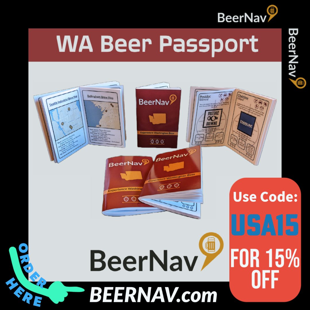 BeerNav's tweet image. Enjoy 15% off BeerNav - WA Brewery Passports today and tomorrow only. Use code USA15 at checkout.

Go to beernav.com to get yours now! The passports are good for a full 12 months from date of purchase.

#wabeer #washingtonbeer #seattlebeer #seattle #bellingham #tacoma