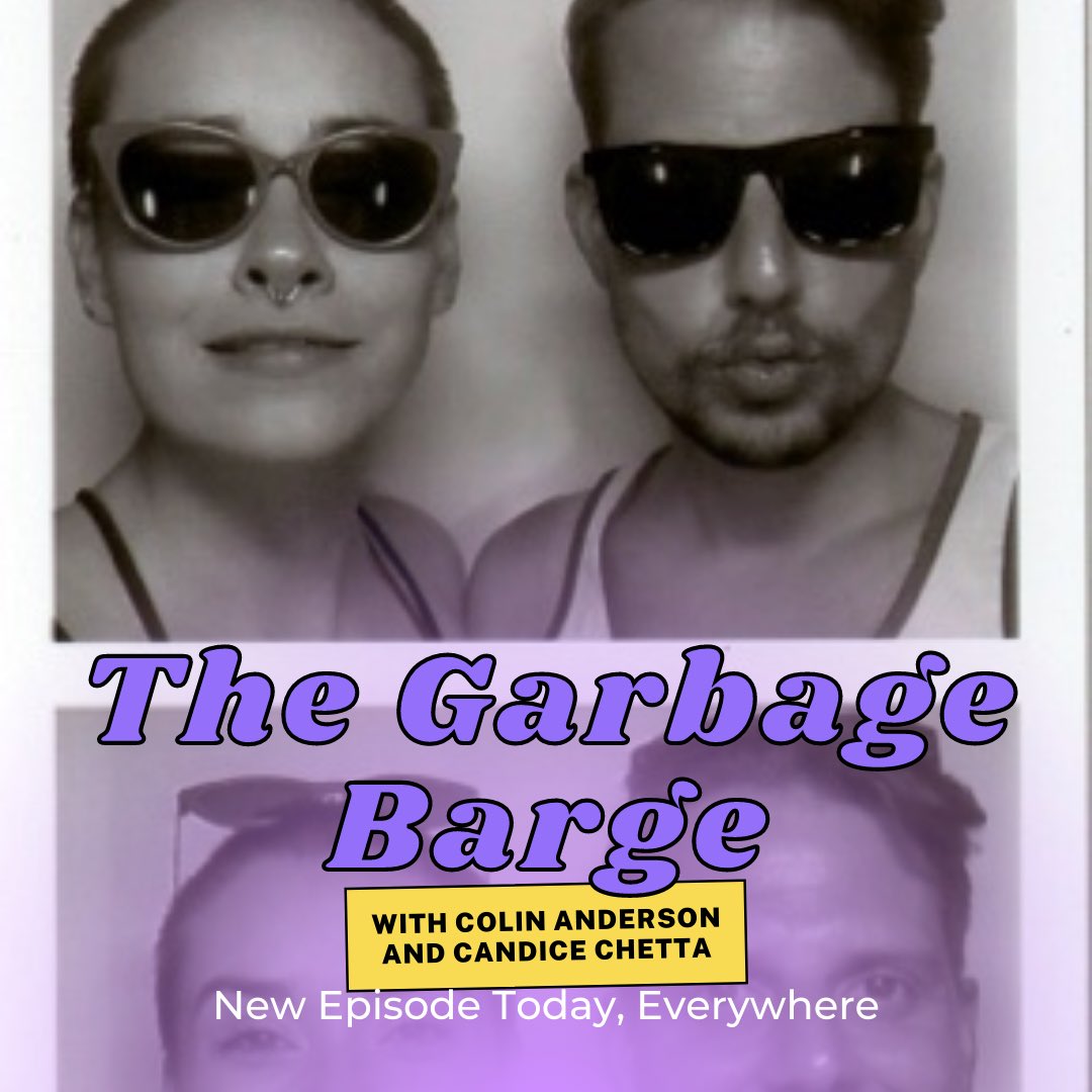 thegarbagebarge's tweet photo. ✨📢🚢 SURPRISE! Listen to the episode we recorded the week of June 20th! You can hear Candice coming down with a rough case of covid in REAL TIME. And somehow, Colin and them still manage to have a great time. 

Let us know what you think! The episode should be up shortly! https://t.co/EqzqiqNMOR