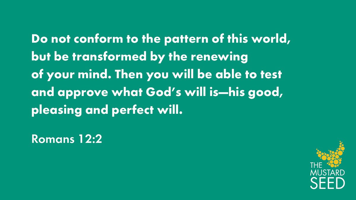 Let's invite God to renew our minds and help us to remain focused on His plan for our lives.  

#PrayerSunday #HopeGrowsHere
