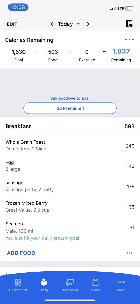 Already hit my protein goal for the day 👊