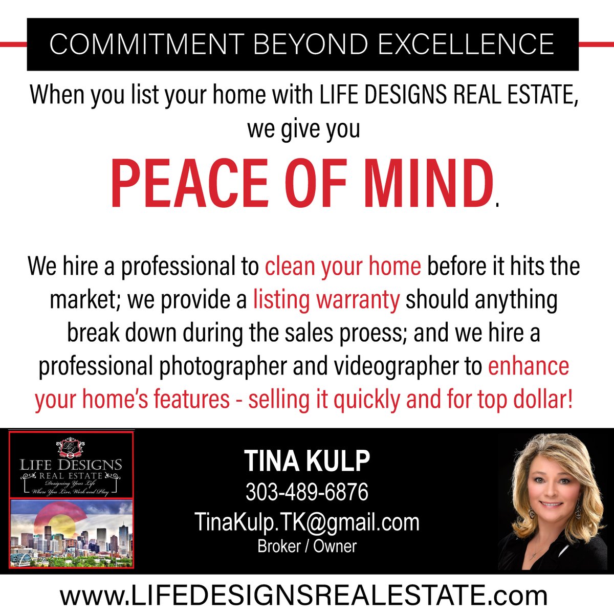 LifeDesignsRE's tweet photo. We'll go the extra mile.

Tina Kulp 
303-489-6876
Life Designs Real Estate
https://t.co/S5qALsYZeF

Designing Your Life Where You Live, Work and Play

#Property #investment #HouseHunting #JustListed #Sold #LDRE https://t.co/AFPkp8o3KM