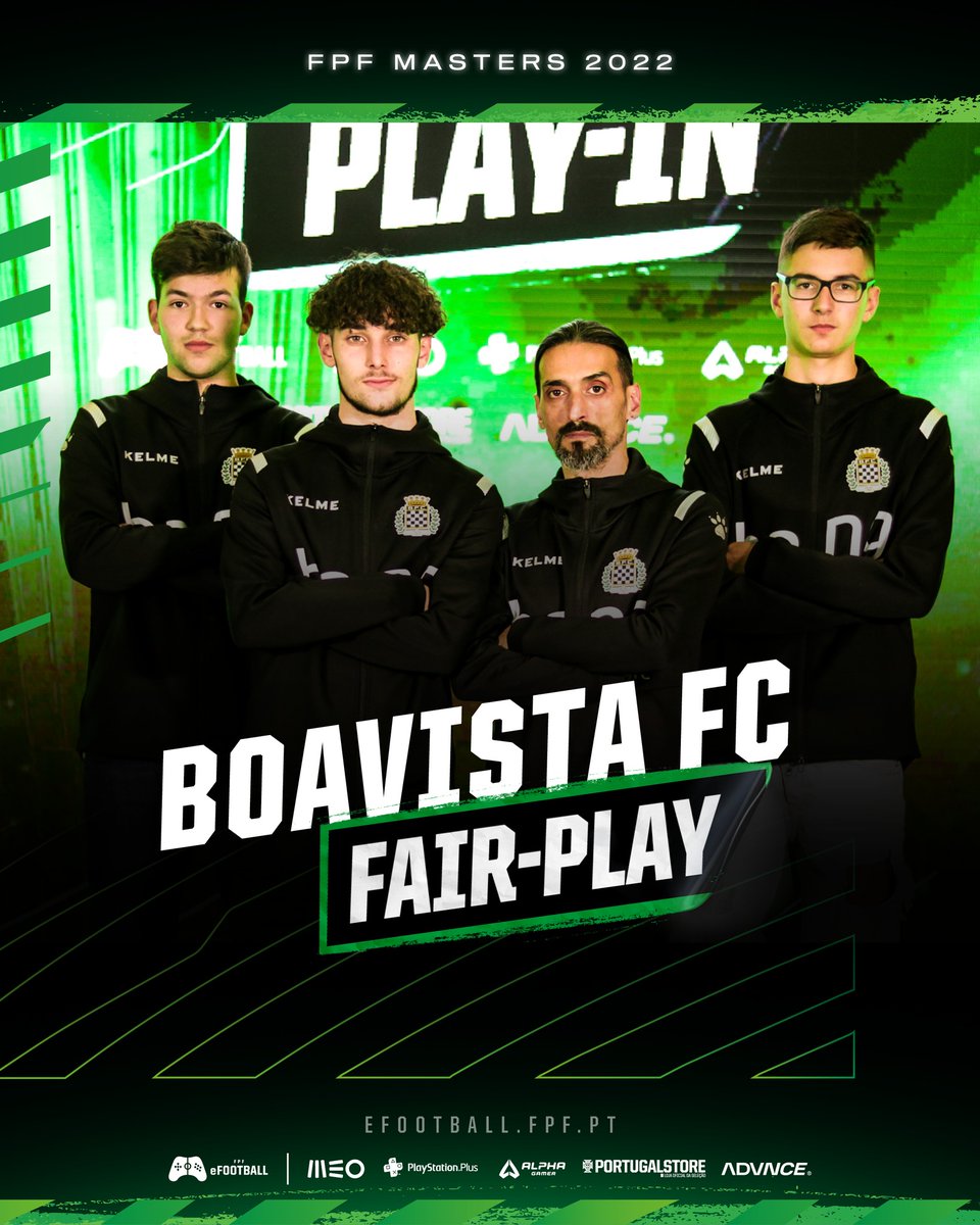 𝗢𝗕𝗥𝗜𝗚𝗔𝗗𝗢!

O prémio de "Fair-Play" FPF Masters 2022 este ano foi atribuído ao Boavista FC 🏁🖤
Parabéns a todos os vencedores nas diferentes categorias.

𝗦𝗘𝗚𝗨𝗜𝗠𝗢𝗦 𝗝𝗨𝗡𝗧𝗢𝗦! 🏁👊

#EsportsBFC #BoavistaFC #OrgulhoAxadrezado