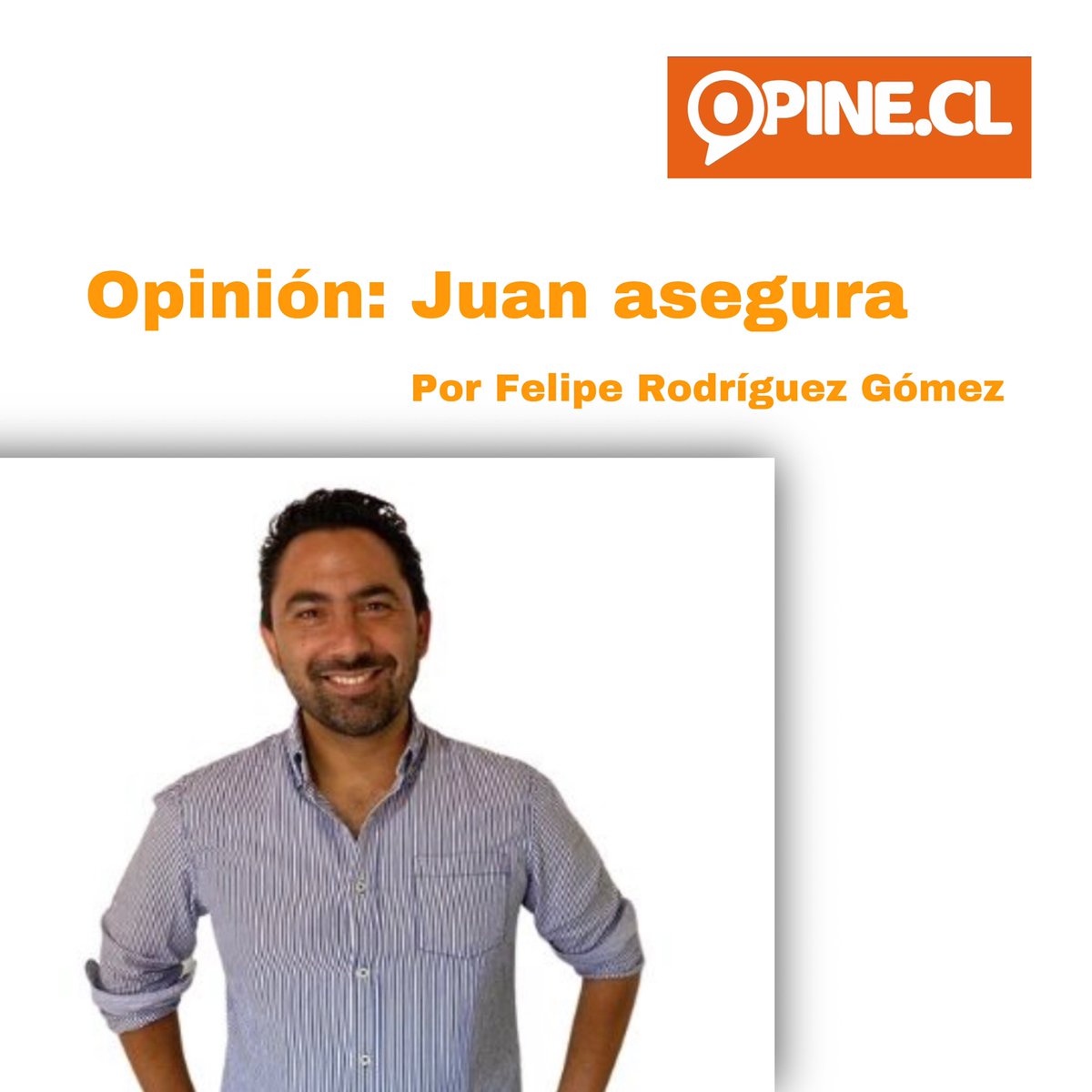 Opinechile's tweet photo. Como cada domingo, te invitamos a revisar la opinión del periodista @felipedesf 

https://t.co/CPcQlY9h4f https://t.co/vKZrX4VvUh