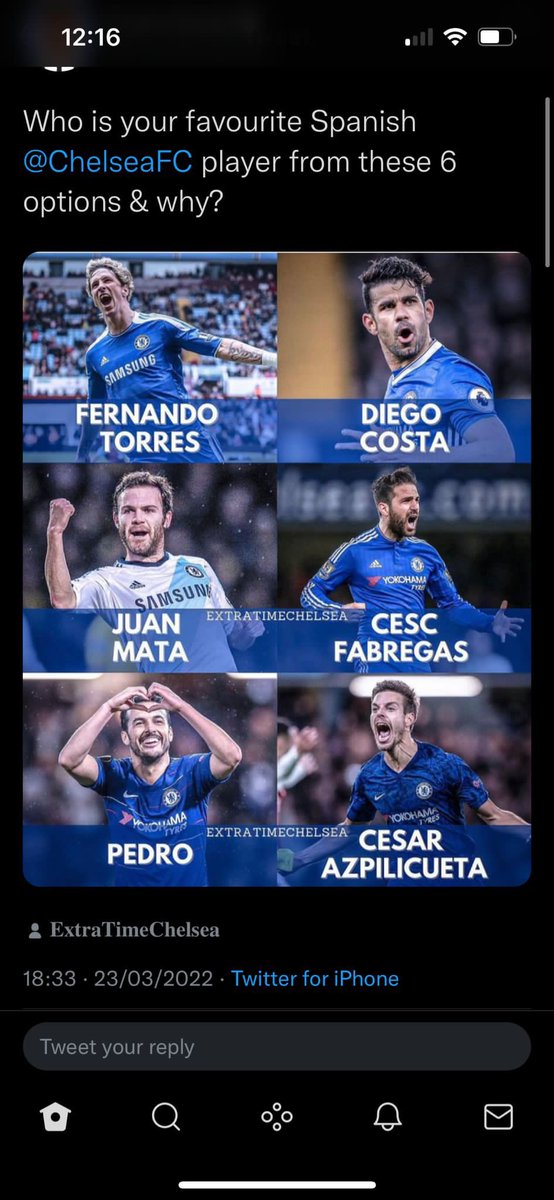 FrankKhalidUK's tweet photo. Who is your favourite Spanish @ChelseaFC player? 🇪🇸 https://t.co/gR80sB1sWG