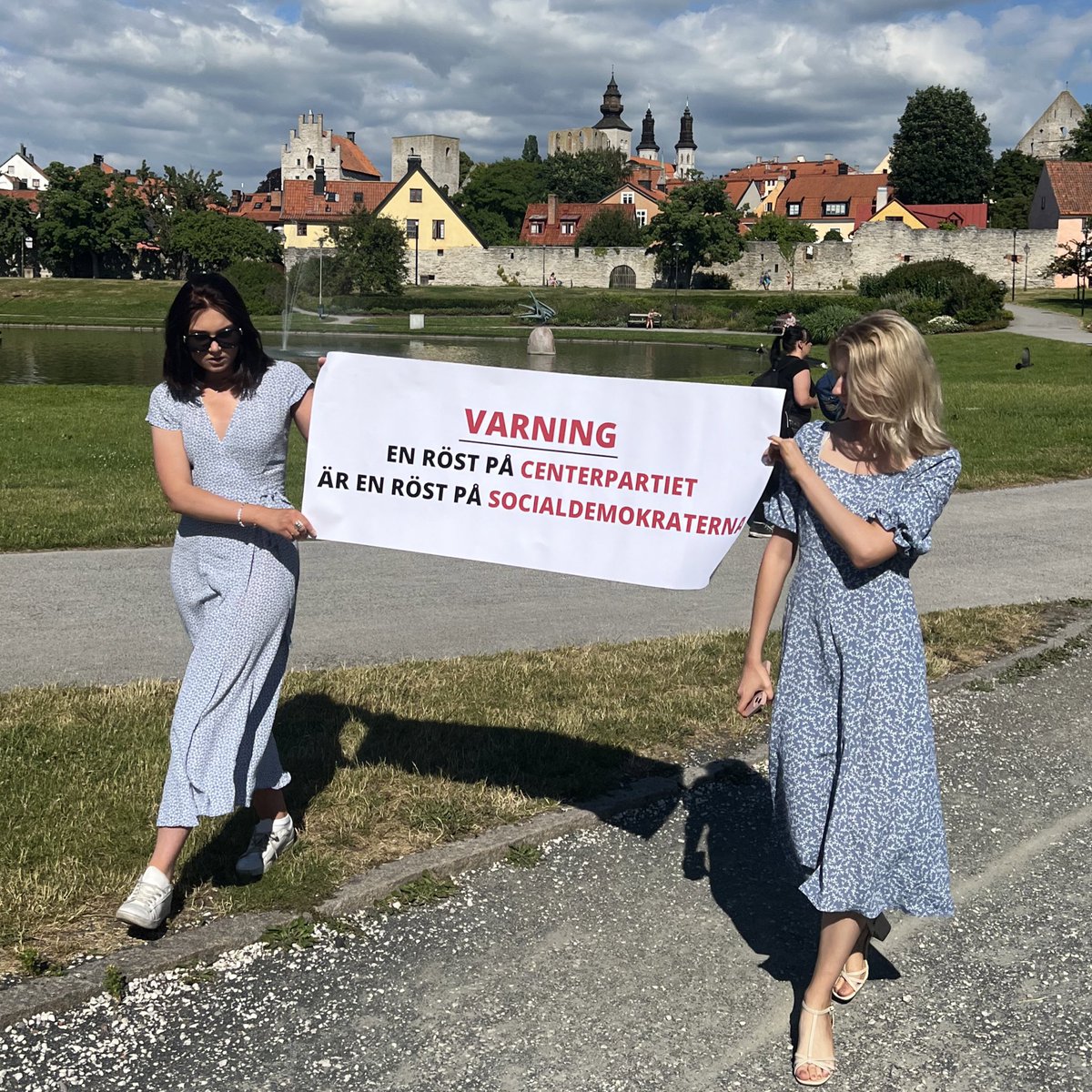 Precis kommit till ön, VMA innan första ölen.