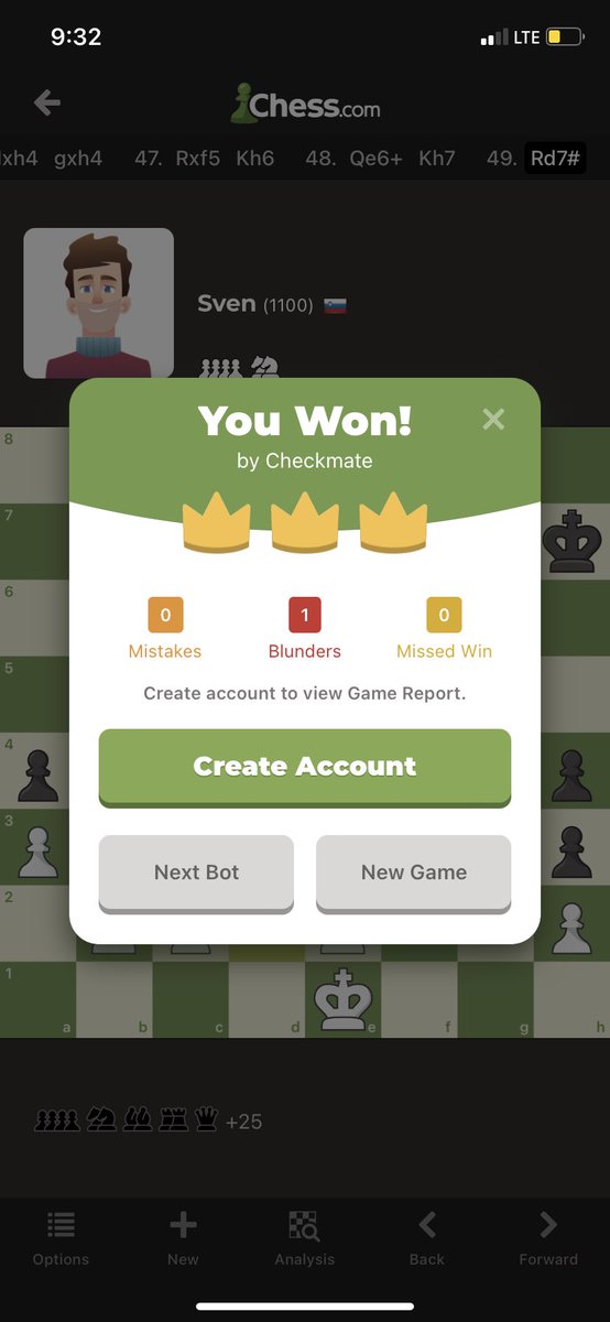 imkishorre's tweet image. A week ago installed this #chessapp, first time winning against the Bot. 👏🏻