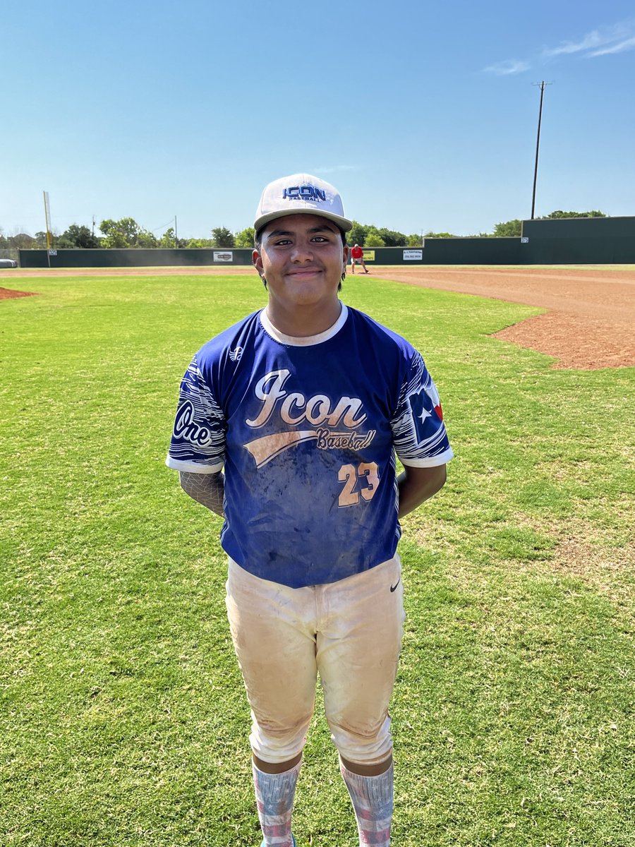 F: ICON Baseball 18U Alley 5, <a href="/NTxTribe/">NTX Tribe</a> Koerner 5
PoG: Miguel Sanchez 3-3, R, BB, stole home to tie game