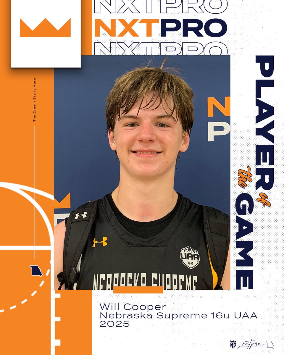 🚨 Player of the Game 🚨 Will Cooper Nebraska Supreme 16U UAA 2024 @WillCoop33 @NebraskaSupreme #NXTPRO