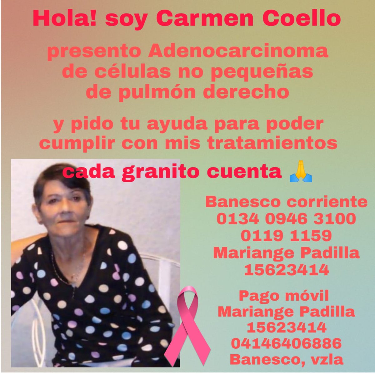 Ayudemos a Carmen, apoyanos con tu RT