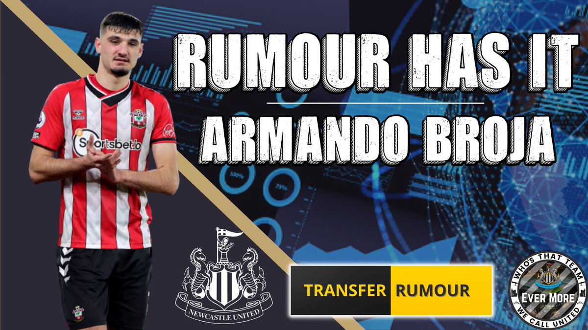 Ever More NUFC ⚫️⚪️ (@evermore_nufc) on Twitter photo Lots of Broja talk going on today. Catch up with our #RumourHasIt video from James earlier in the week. 👇
youtu.be/6FjdGHIIbGo
#NUFC #NUFCTransfers Lots of Broja talk going on today. Catch up with our #RumourHasIt video from James earlier in the week. 👇
youtu.be/6FjdGHIIbGo
#NUFC #NUFCTransfers