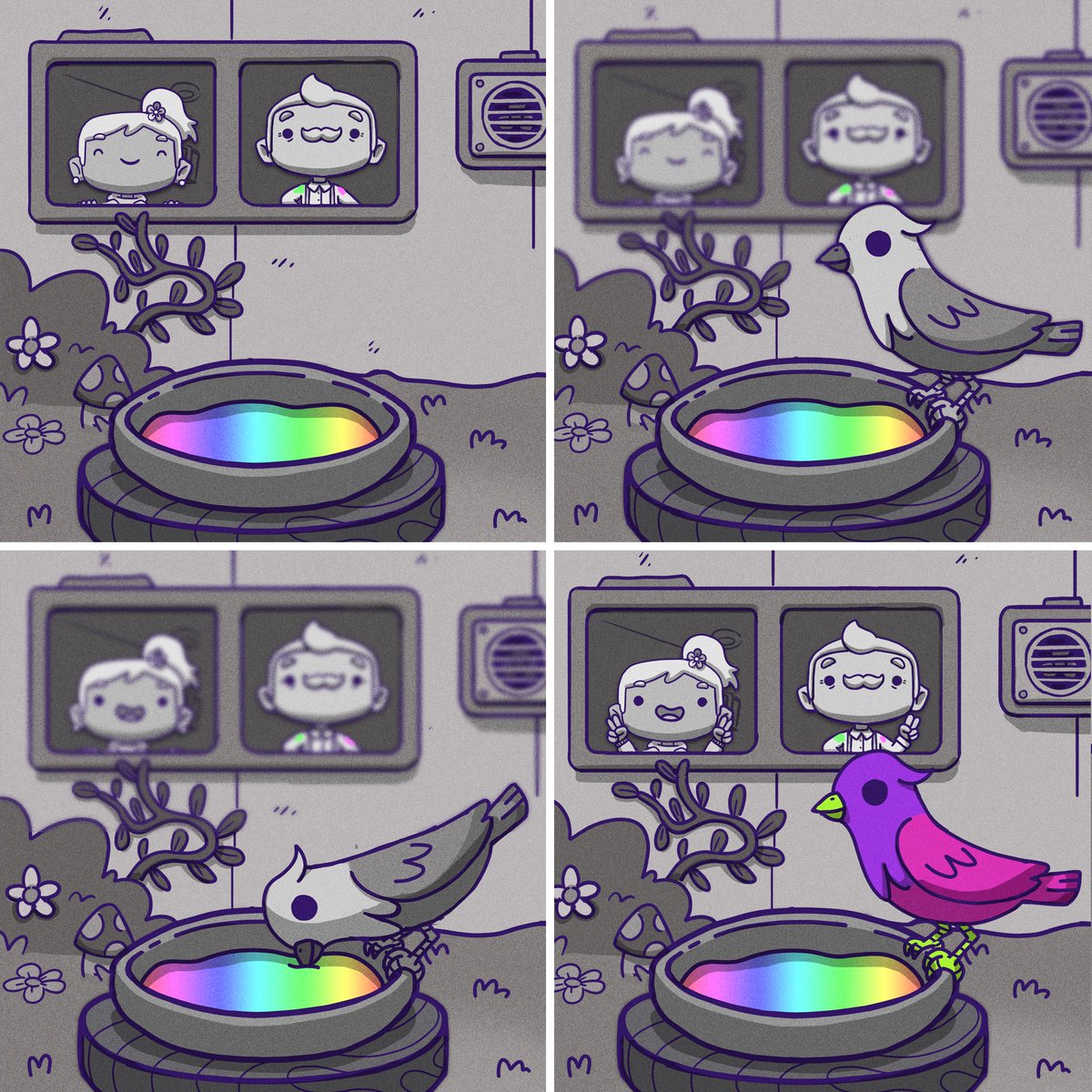 8- 🐦 + 🎨 = 🦜

#NFT #NFTCOMMUNITY #SPREADCOLORS #BEINGS