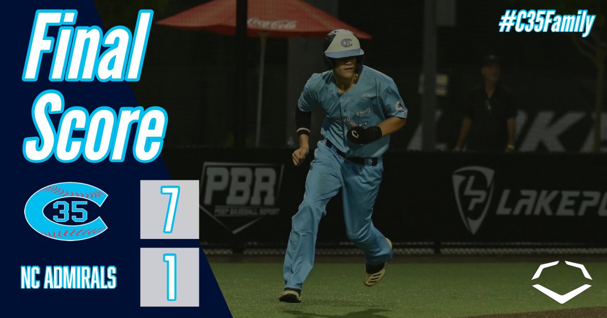 ThreeFiveFamily's tweet photo. 2024 National wins game 1 of the day over the NC Admirals! Game 2 will begin at 4:00 PM! 

@RobWooten35 | #C35Family https://t.co/AEw5KOCLcn
