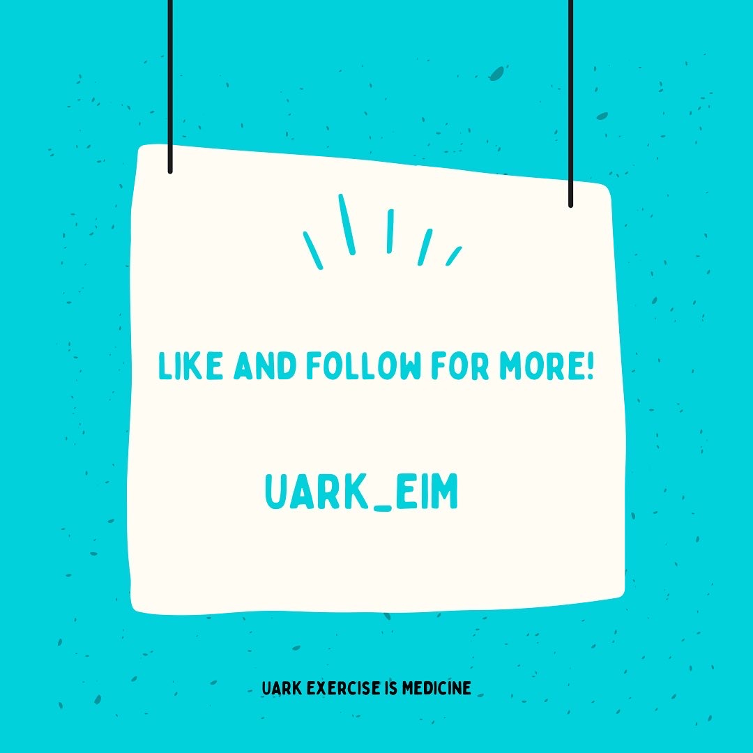 What’s the difference between Exercise and Physical Activity?

Follow and look forward to:
• More informational posts
• 2022-2023 Officer intros
• Workout ideas
and more!!

#uark #exercise #exerciseismedicine