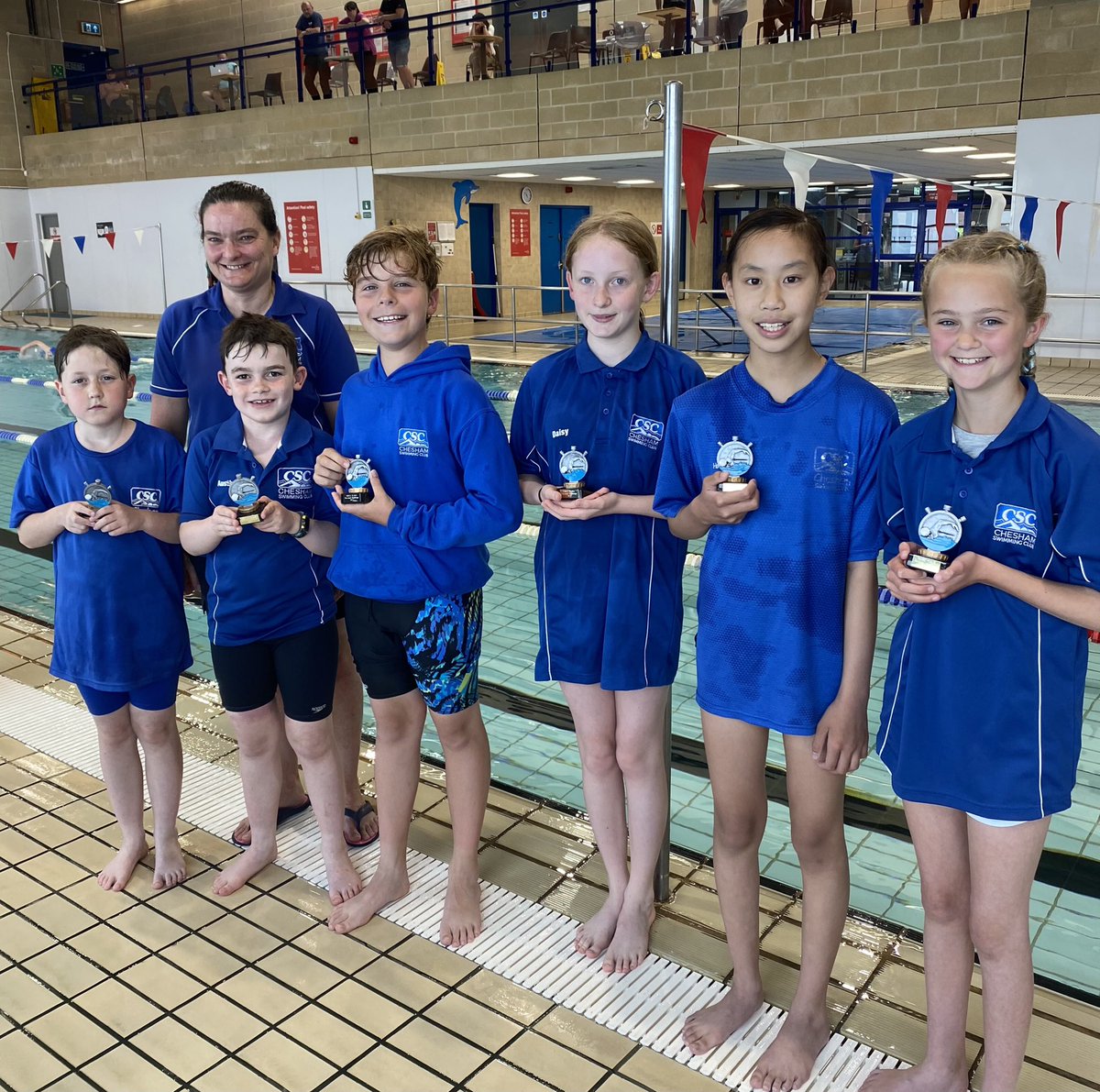CheshamSC's tweet photo. Congratulations to our personal challenge winners. Today we presented them with their trophies. 🏆

Girls
1st Daisy
2nd Alice
3rd Alexis

Boys
1st Robert
2nd Austin
3rd Finlay

Keep up the great work #teamchesham💙🤍 https://t.co/TRSzmmAiyL