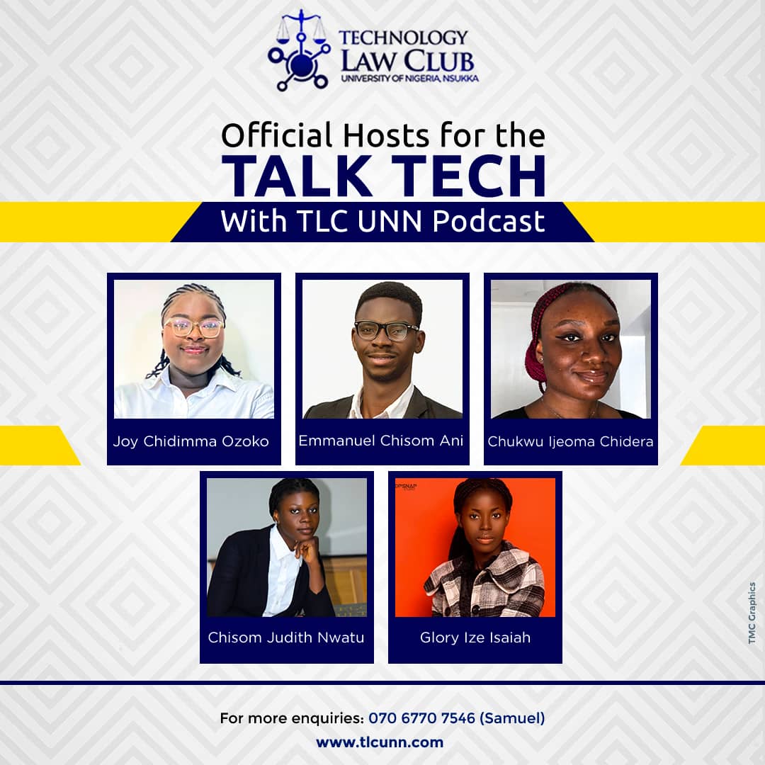 TechClubUNN's tweet photo. Remember Talk Tech with TLC UNN?
Meet our PodHosts💯
@emmanuelani_ @IzeGlory
#podcast @anchor #podhost #techlaw #talktech #fintech #intellectualproperty https://t.co/2Il1aWluSA