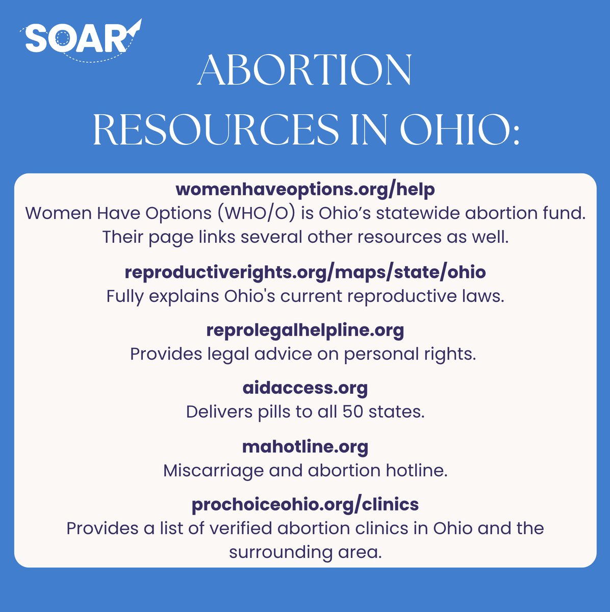 Abortion is harm reduction. Here are some resources available to Ohioans.