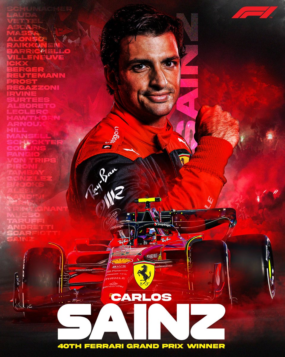 FerrariF1Arg's tweet photo. El admin prometió y cumplió. No se levanto a ver la carrera y W de Ferrari 💪🏻. Habrá que seguir con la promesa de no levantarse a la mañana 🤷🏼‍♂️.
FELICITACIONES CARLOS! Por muchos más https://t.co/9bQkeNdxHq