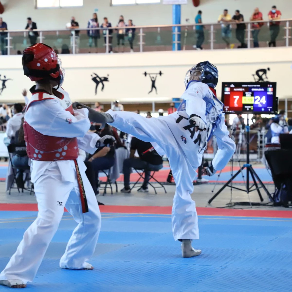 INDETamaulipas's tweet photo. Inicia el día 1️⃣ de competencias 🏆 #NacionalesCONADE2022 en la disciplina de #Taekwondo en la ciudad de Culiacan #Sinaloa
¡Vamos #Tamaulipas!
#OrgulloTam https://t.co/LreLZhFsPw