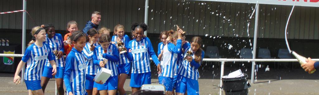 A huge well done to our u13s team on their success this season! 

🥈 CWGFL League Place 

An intense match in their play off for 2nd place 🫣 A fantastic achievement from this team well done girls 💙🤍 we look forward to seeing what next season holds for you 😁