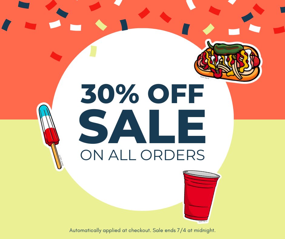 blanktagco's tweet photo. 🚨 Time to grab the #stickers you've been eyeing for a while now! Get 30% OFF all orders until July 4th at midnight 🎉 Shop now 👉 https://t.co/k2ZkzpLpCS https://t.co/8YhKYYr9T2
