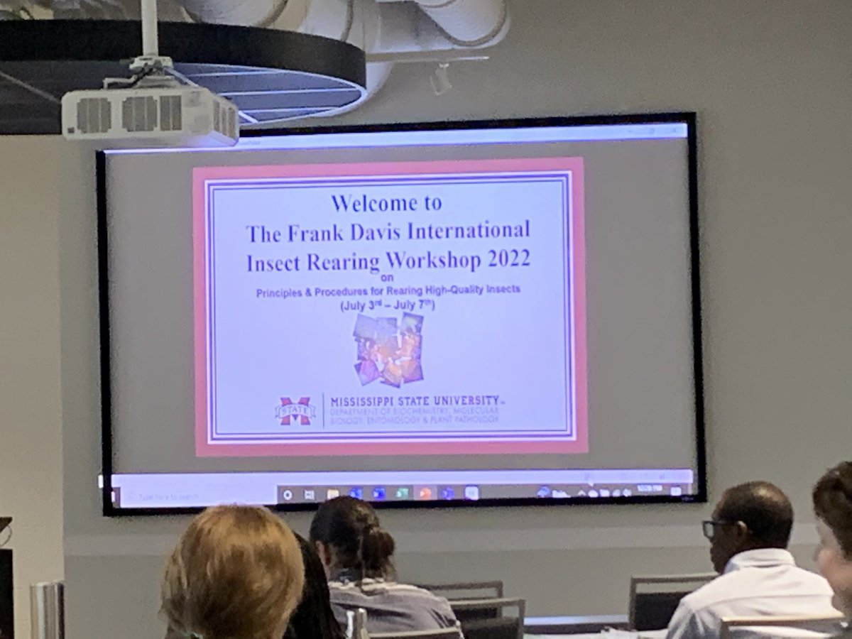 JeffDean_UGA's tweet photo. After a two-year hiatus, we are thrilled to kick off in-person the 2022 Frank Davis International Insect Rearing Workshop (#IIRW) at The Mill in Starkville. Along with the new digs, much of the program has been revamped and we’re excited for the future. @MSU_AG @MSUExtService https://t.co/inCplGdHFP