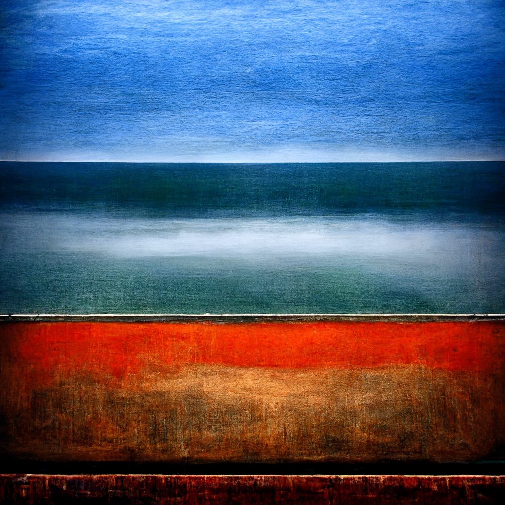 Got access to #midjourney today and honestly blown away. First two prompts: Rothko Seascape and Electronic Kandinsky