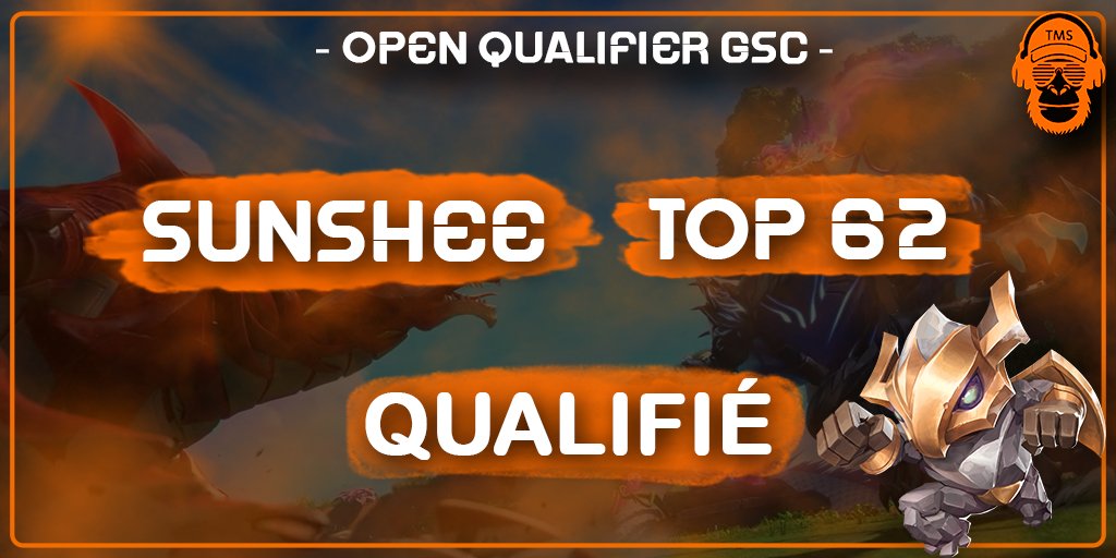 Bravo à <a href="/SunsheeTFT/">Sunshee</a> qui continue son chemin dans cette #GSC. On le retrouve demain dès 16h pour la suite du tournoi 🏆
Dommage pour <a href="/EsPat_/">NP | EsPat</a> qui ne passe pas loin de se qualifier 👊
#MonkeyArmy #TFT 🐒🔥