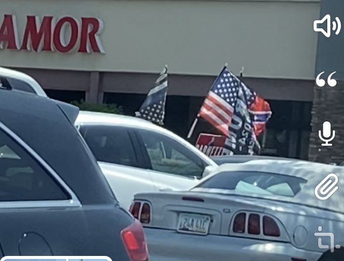 This man sewed the American flag and confederate flag together. 

I literally canNOT. 🤢