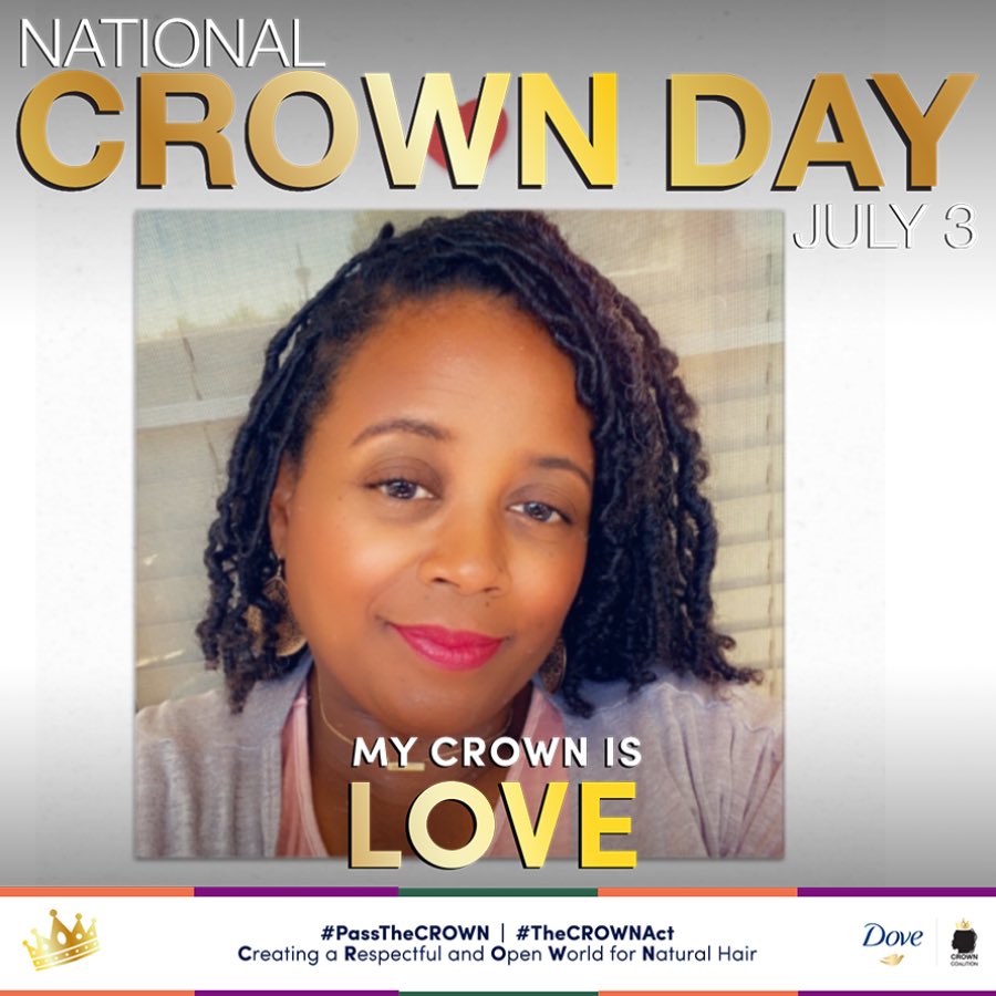 Hisrhemawords's tweet photo. #NationalCrownDay #TheCrownAct #EndHairDiscrimination #PassTheCrown #NaturalHair 👑💕 https://t.co/bXLo0hXmgh