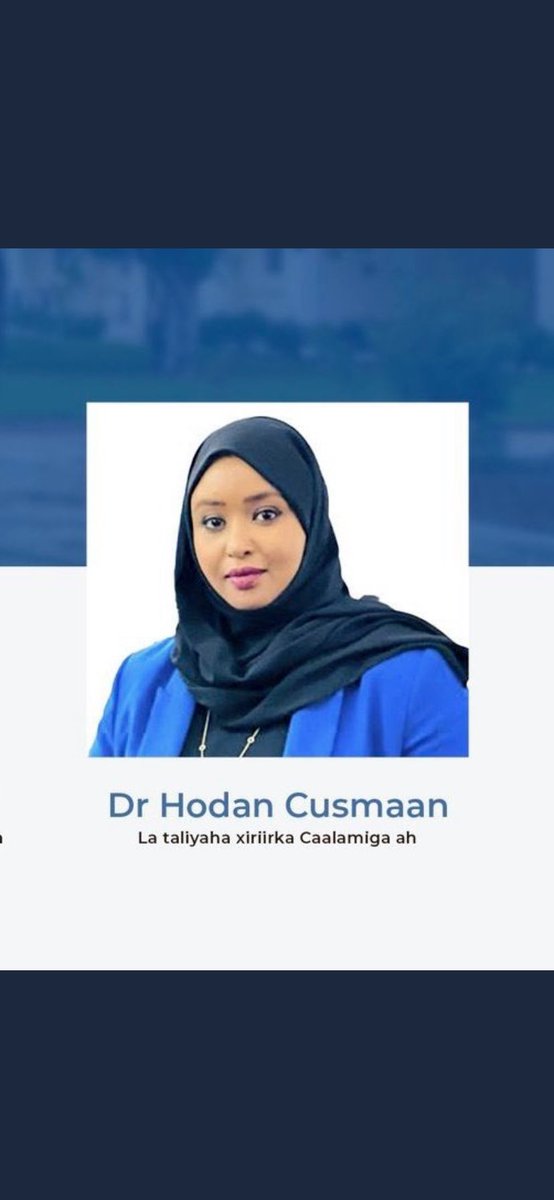 kingofSomaliaa's tweet photo. Congratulations to @DrHodanOsman 👏🏽👏🏽. https://t.co/OmEVQwKDTT